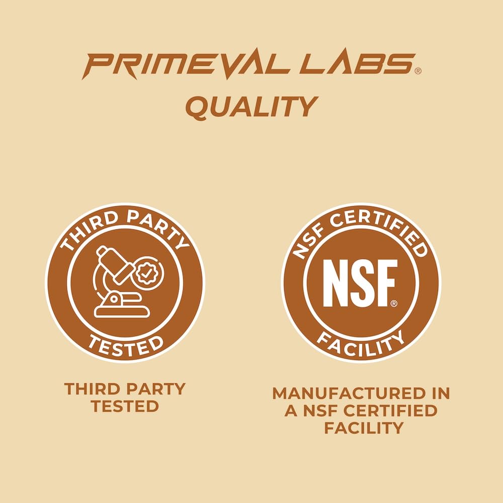 Primeval Labs DIA Hydration Horchata tub label emphasizes low sugar daily use.