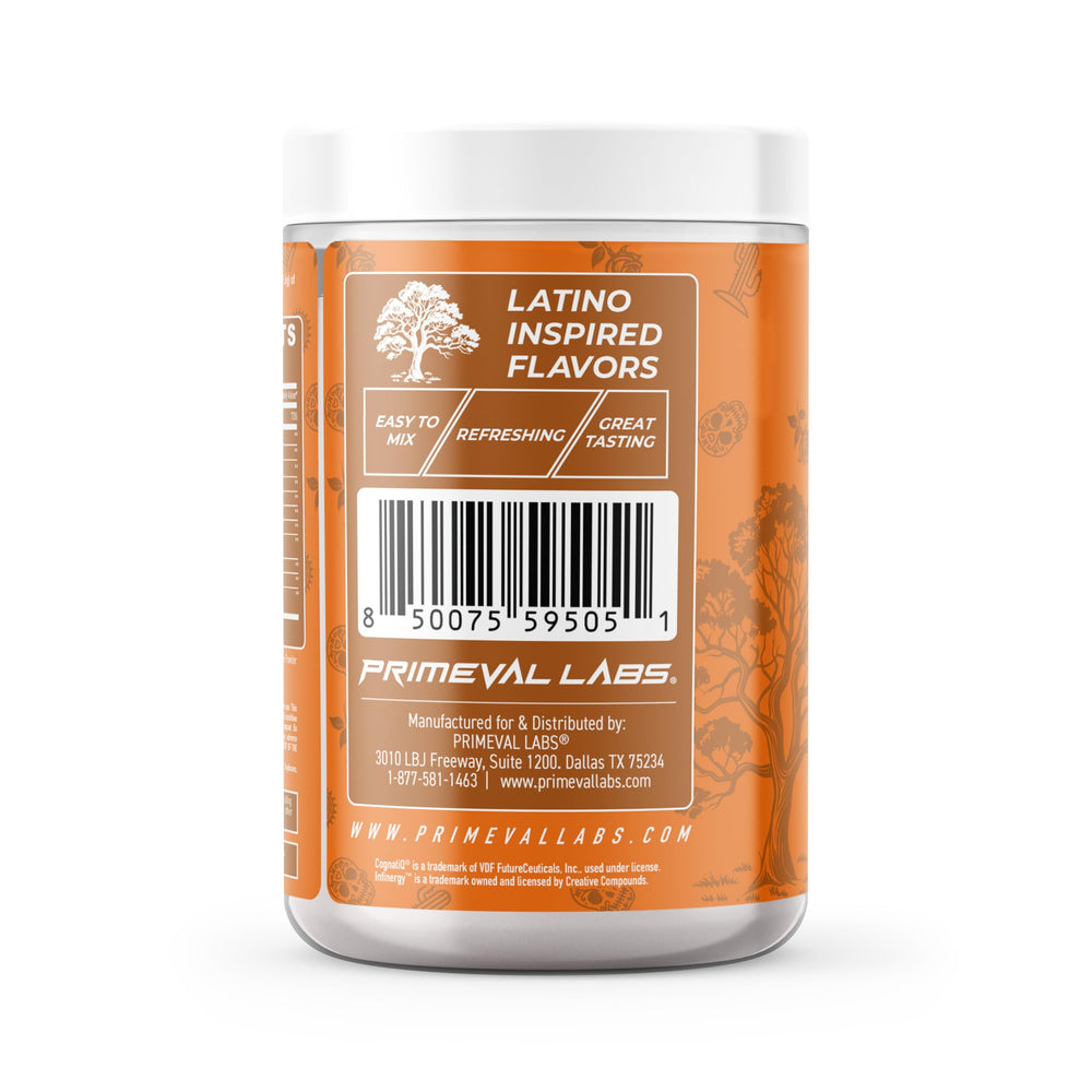 Primeval Labs PRE tamarindo tub highlights Latin-inspired flavor.