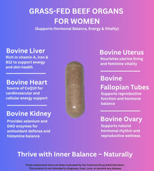 PrimoNourish Women’s Primal Health label—transparent ingredients for quality.
