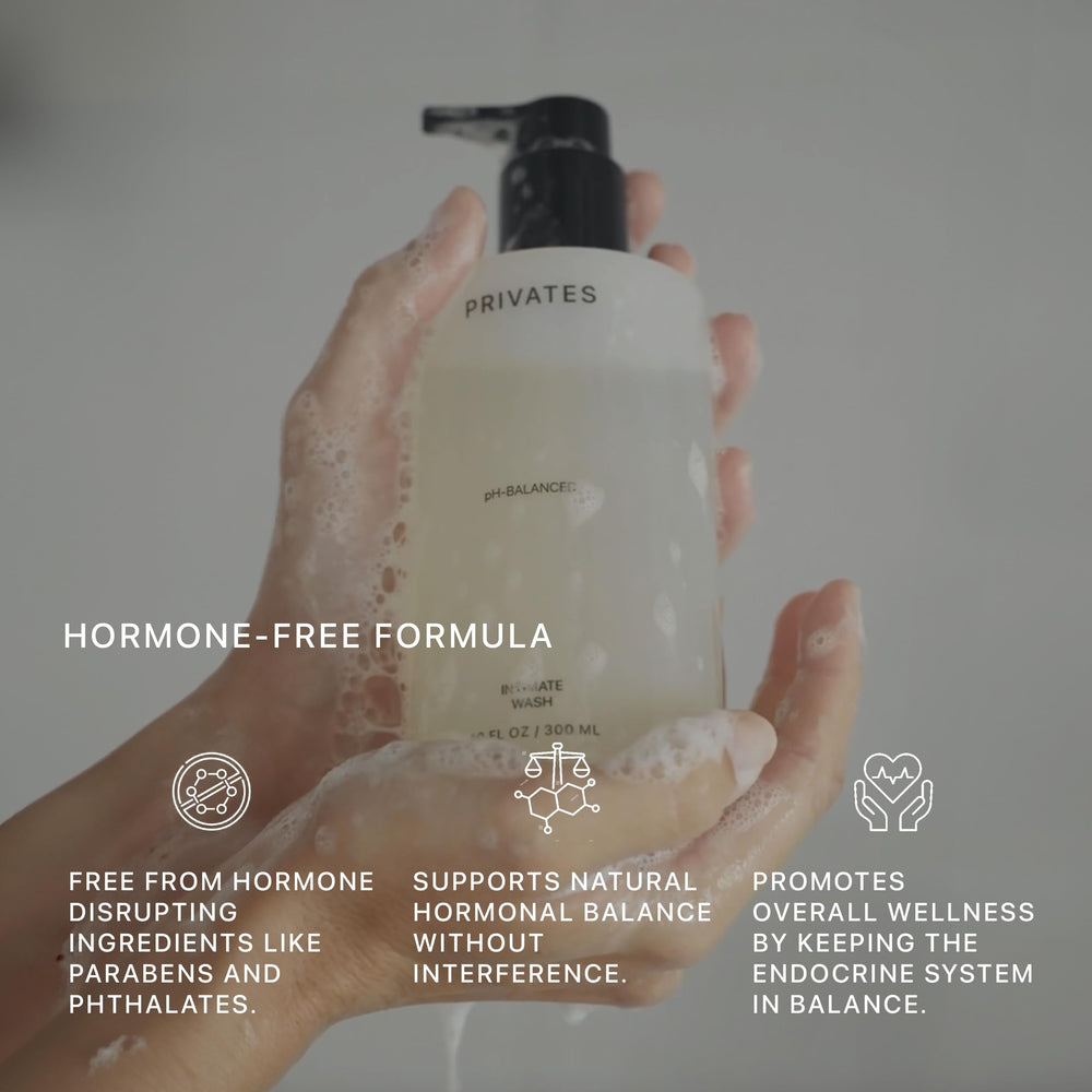 PRIVATES fragrance-free formula label reinforces irritation-free care