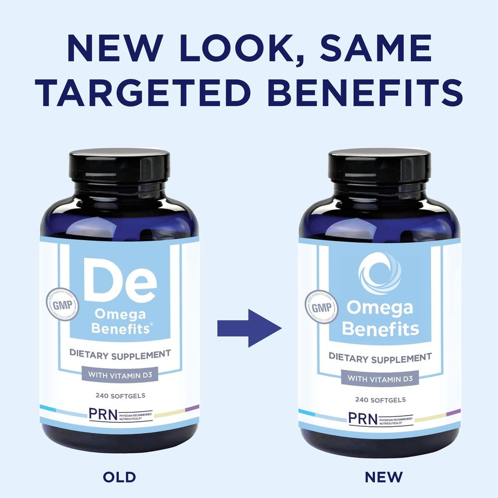 PRN Omega 3 label detail shows EPA/DHA ratio and details