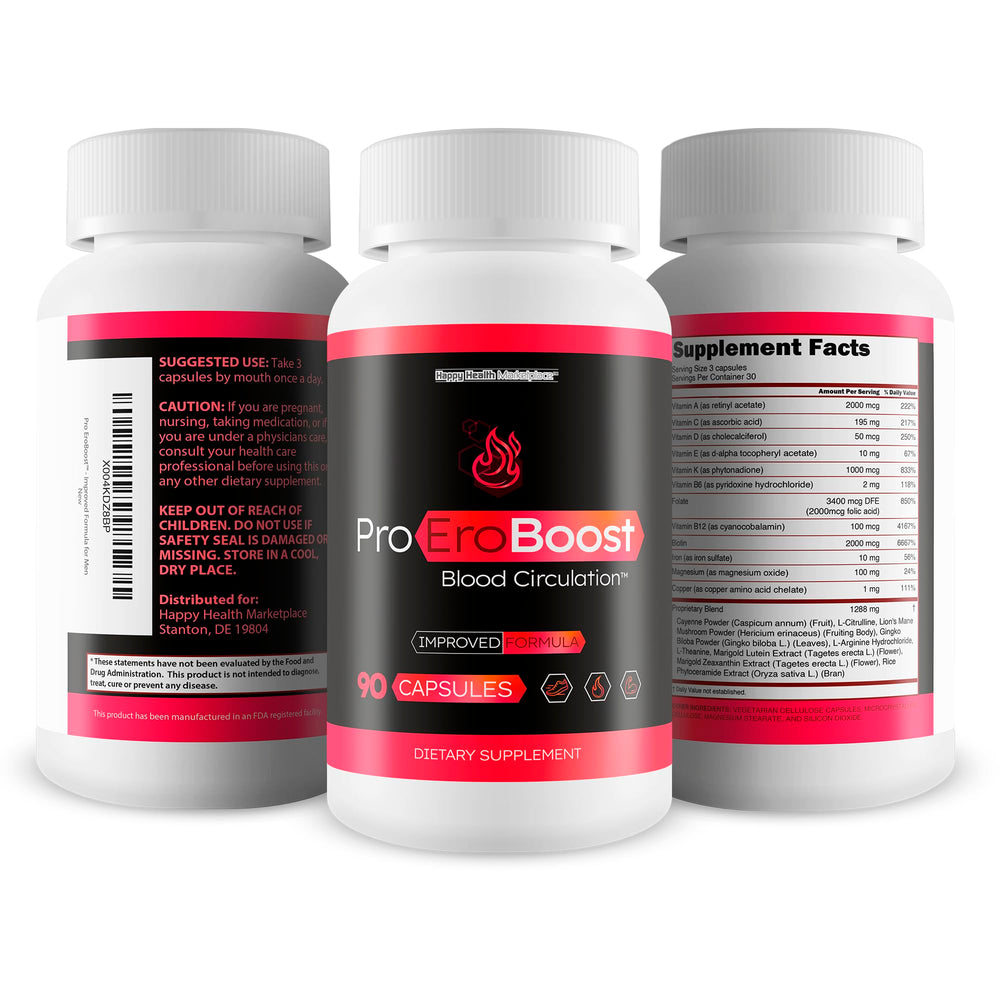Pro EroBoost bottle being poured for easy daily intake