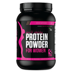 PRO NUTRITION LABS whey protein for women chocolate delight powder with scoop for post-workout fueling