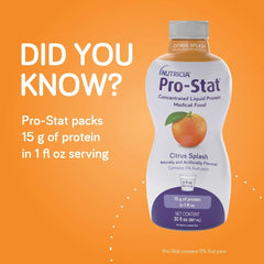 Close-up of Pro-Stat Vanilla bottle detailing ingredients