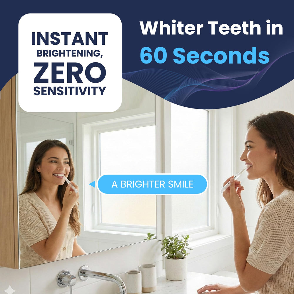 Pro White Teeth Kits Peroxide-Free Formula gentle whitening for sensitive teeth.