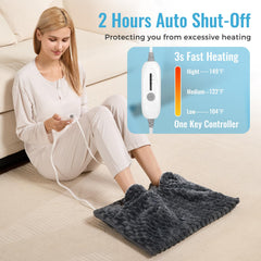 PROALLER foot warmer with 3 heat settings for customizable warmth