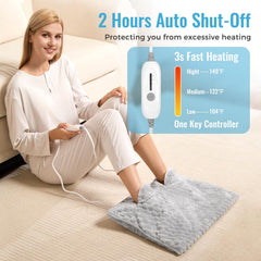 PROALLER foot warmer offers three heat levels for personalized warmth.