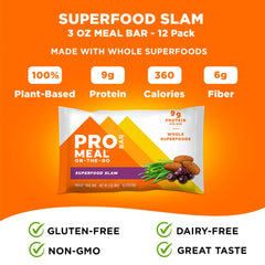 PROBAR MEAL Bar featuring greens, oats and seeds for plant-based nourishment