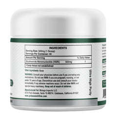 Scoop beside Probase Longevity NMN powder for precise daily dosing