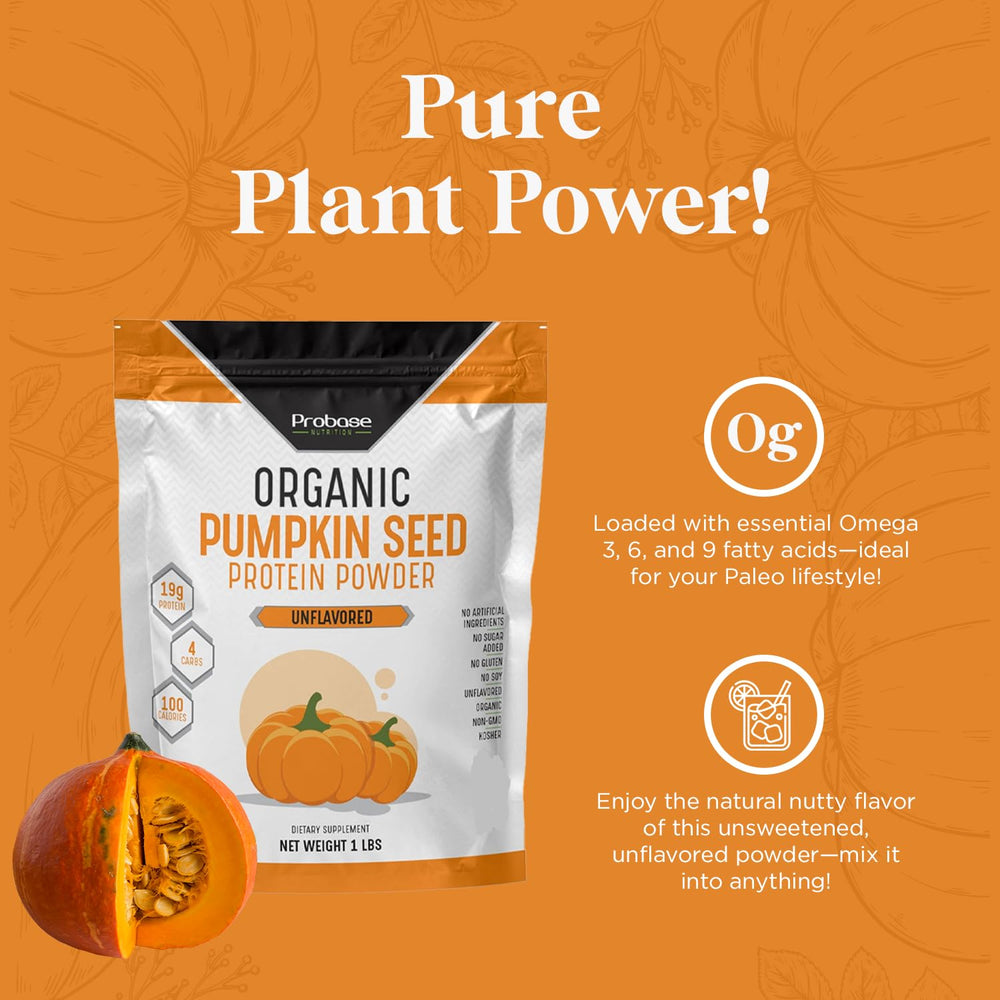 Probase Nutrition pumpkin seed protein powder used in baking for extra protein.