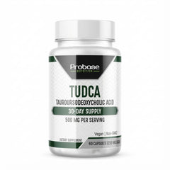 Probase Nutrition TUDCA bottle front view showcasing premium liver support formula