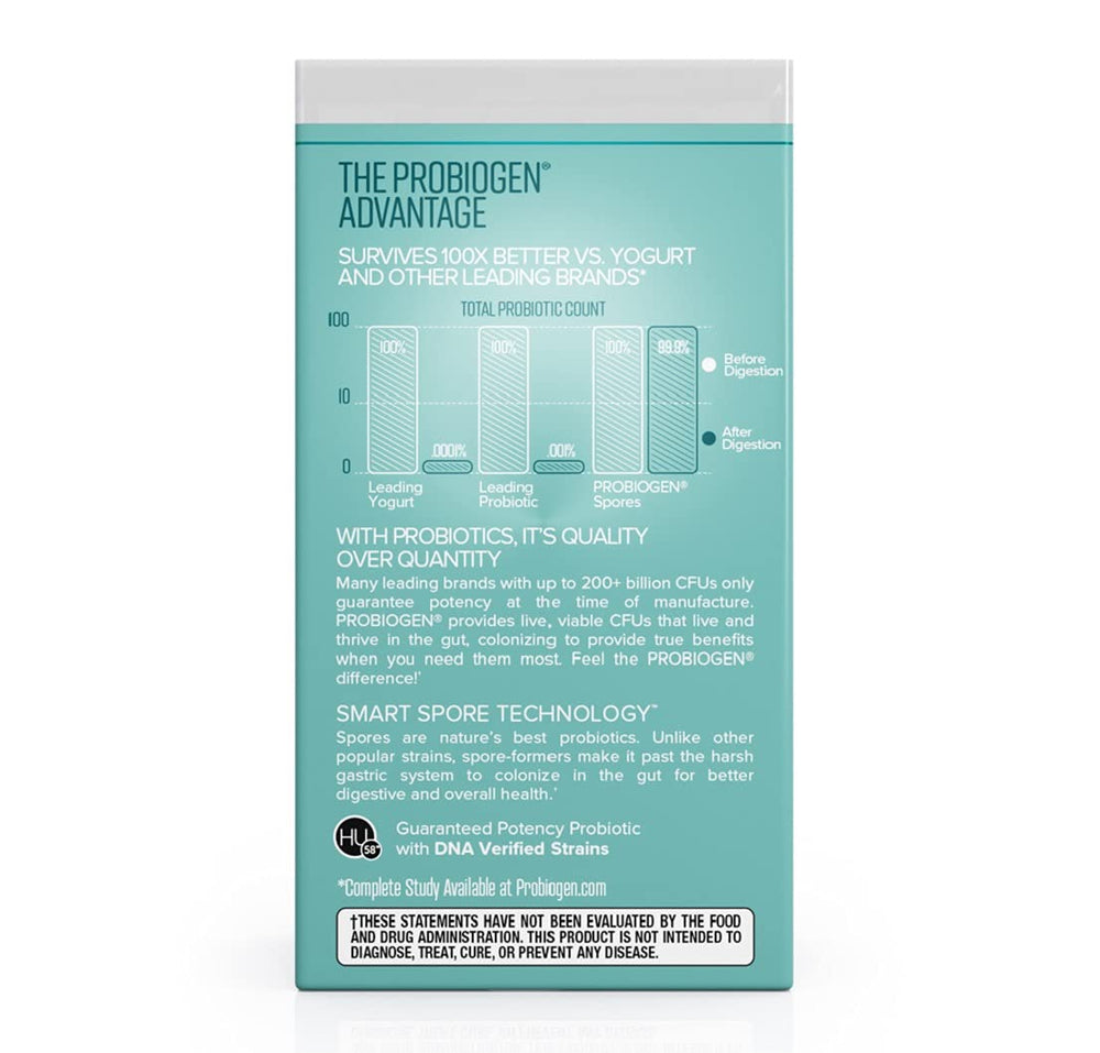 Probiogen spore probiotics illustration shows enhanced gut survival