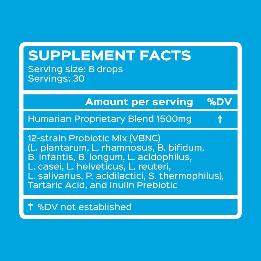 Probonix Humarian packaging box side view implying on-the-go probiotic convenience