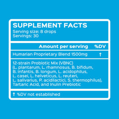 Probonix Humarian packaging box side view implying on-the-go probiotic convenience