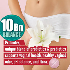 Probiotiv strawberry chewable tablets close up showing texture and flavor for daily use.
