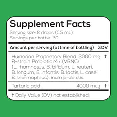Probonix Kids drops-dispense shows ready-to-use liquid probiotic for kids.