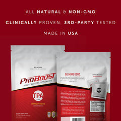 ProBoost Thymic Protein A packets USA-made facility highlight, quality you can trust.