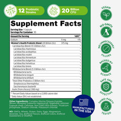 Probulin probiotic-science icon graphic implies a 12-strain blend.