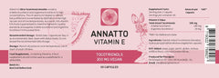 Procapsin annatto tocotrienols bottle shot, vegan vitamin E for convenient daily use.