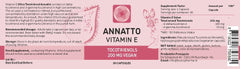 Procapsin Annatto Tocotrienols capsule closeup highlighting pure vegan vitamin E