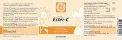 Procapsin Liposomal Ester C capsules highlighting gentle, stomach-friendly vitamin C