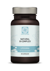 Procapsin Natural Liposomal B Complex capsules with liposomal delivery for enhanced absorption.