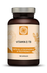 Procapsin bottle front shows all eight vitamin E forms for comprehensive support.