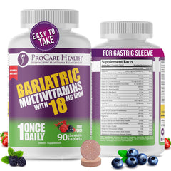 ProCare Health bariatric chewable fruit punch tablet for daily nutrient support