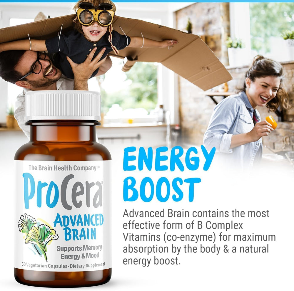 Procera Advanced Brain visual with brain icon highlighting focus