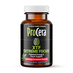 Procera XTF bottle front view signaling cognitive support packaging.