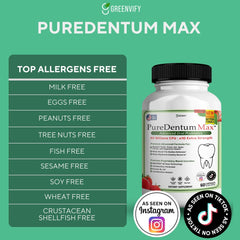 ProDentim Max capsules close-up highlighting 40B CFU potency for oral health.