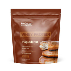 ProDough Maple Donut whey bottle front demonstrates premium protein for daily shakes