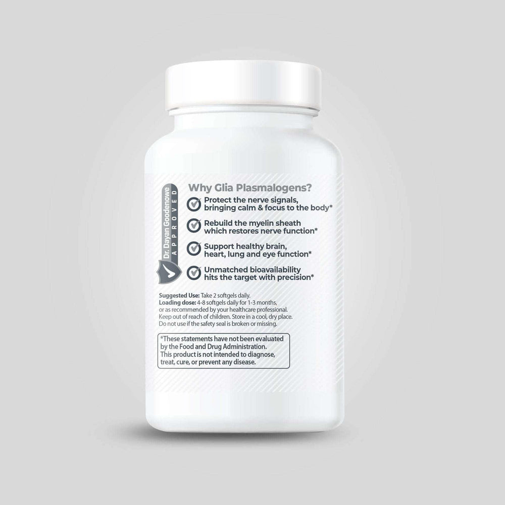 ProdromeGlia label detail notes vegan, non-GMO, USA-made production quality