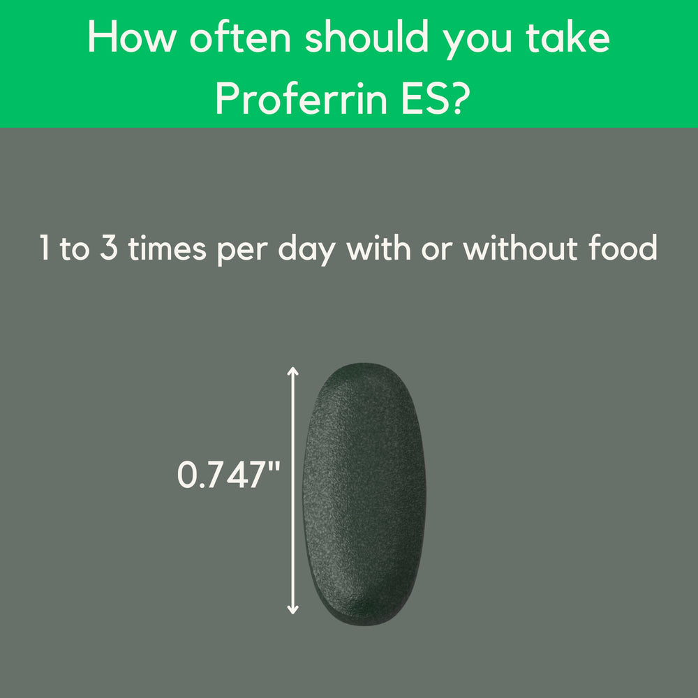 Proferrin ES daily-pack presentation for convenient iron support.