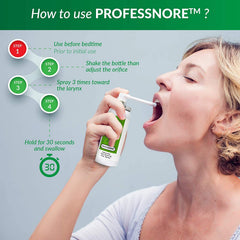Professnore night spray support for a quieter sleep environment.