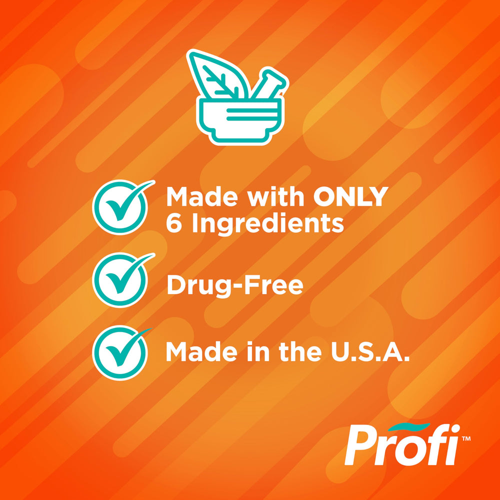 Profi nasal spray ingredients label highlights six USP-certified components