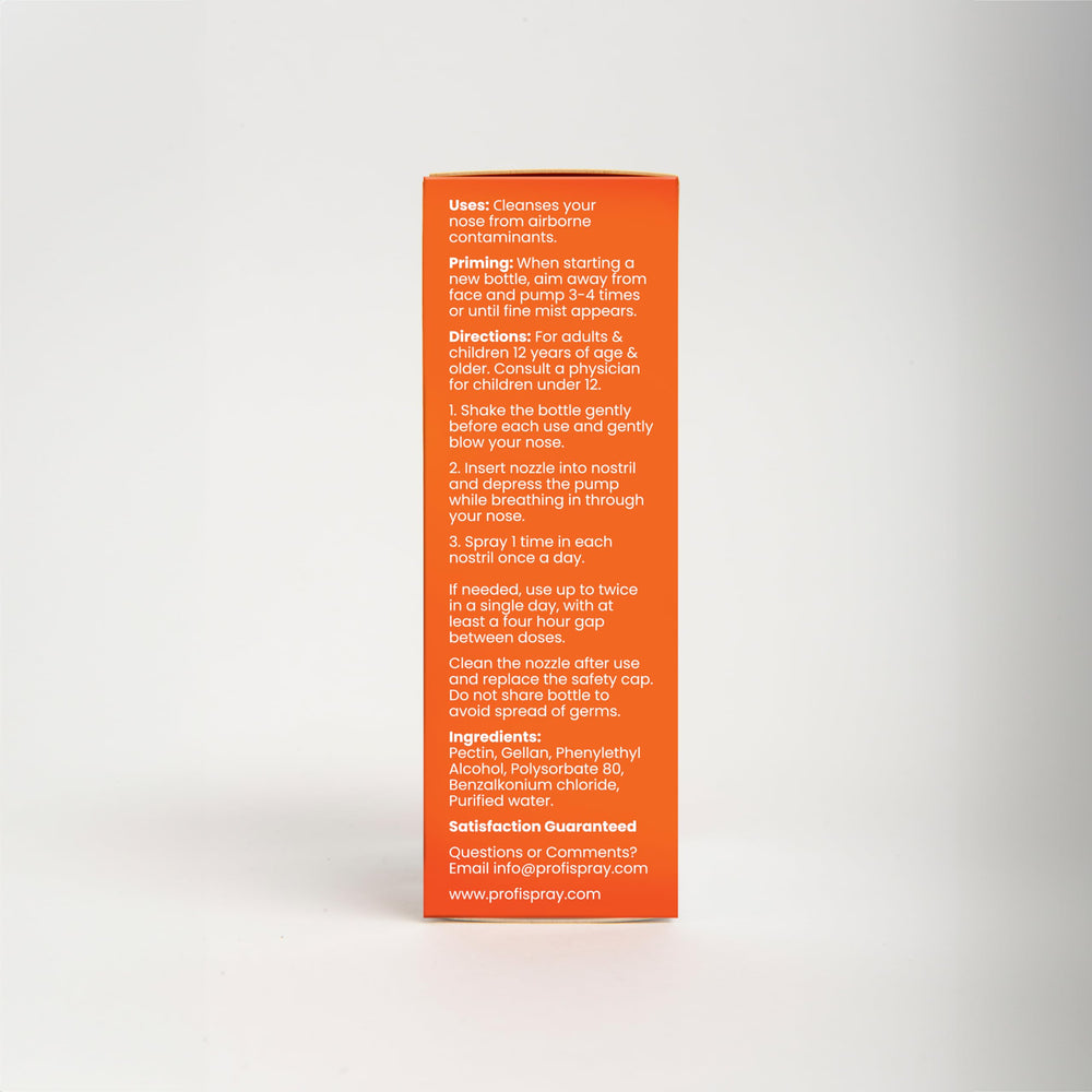 Profi nasal spray made in the USA with a drug-free formula