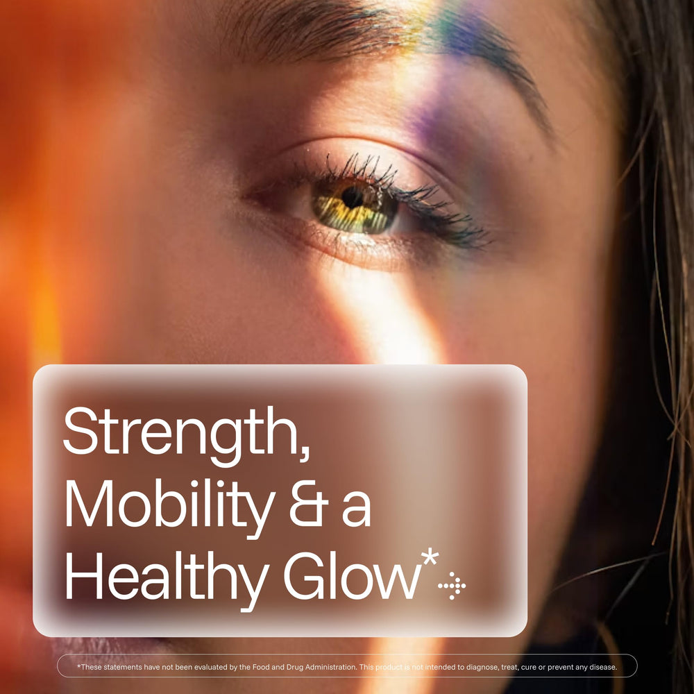 Unflavored ProHealth Longevity Collagen Complete powder dissolving in a beverage, no taste detected.