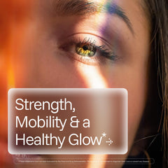 Unflavored ProHealth Longevity Collagen Complete powder dissolving in a beverage, no taste detected.