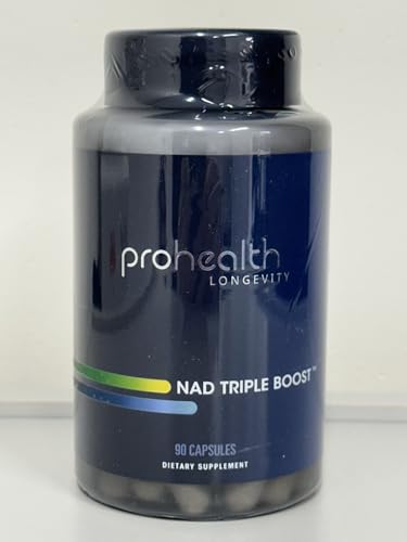 ProHealth NAD Triple Boost label closeup highlights NR content and key cofactors for NAD+ support