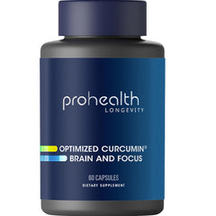 ProHealth Optimized Curcumin bottle for daily mental clarity and focus