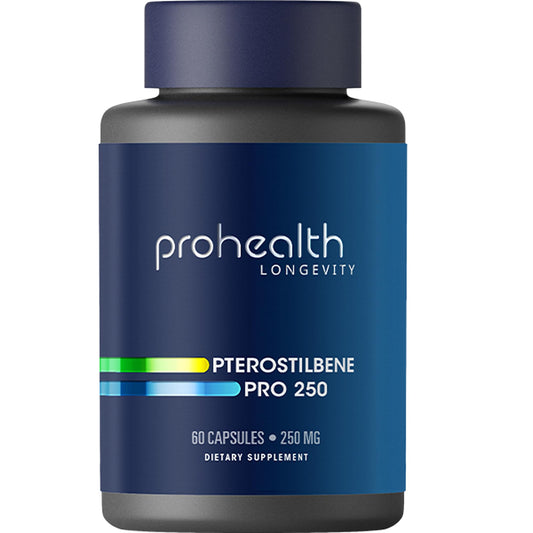 ProHealth Pterostilbene absorption comparison shows higher cellular uptake for antioxidant support.
