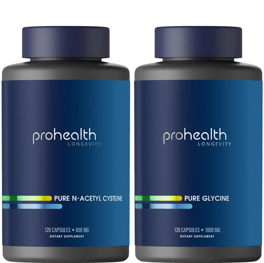 ProHealth Pure Glycine 1000 mg bottle front for nightly supplement routine.