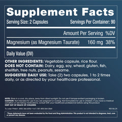 Close-up of ProHealth Pure Magnesium Taurate capsules ready for daily intake and muscle support