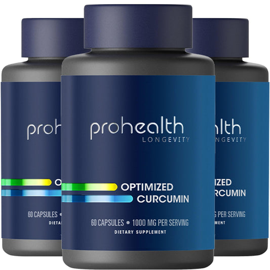 ProHealth Turmeric Curcumin Longvida bottle for daily joint support