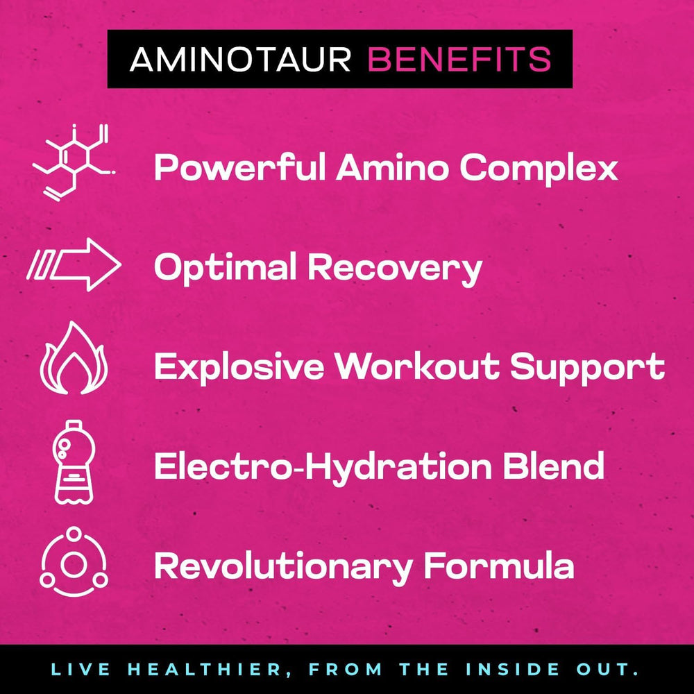 Aminotaur mixed drink prepared for training and focus support