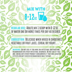 Project AD Fiber+ mango smoothie mix ready to blend for easy digestion.