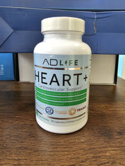 Project AD Heart+ bottle label close-up highlighting supplement blend