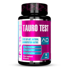 Project AD Tauro Test bottle on shelf highlighting athletic hormone support.