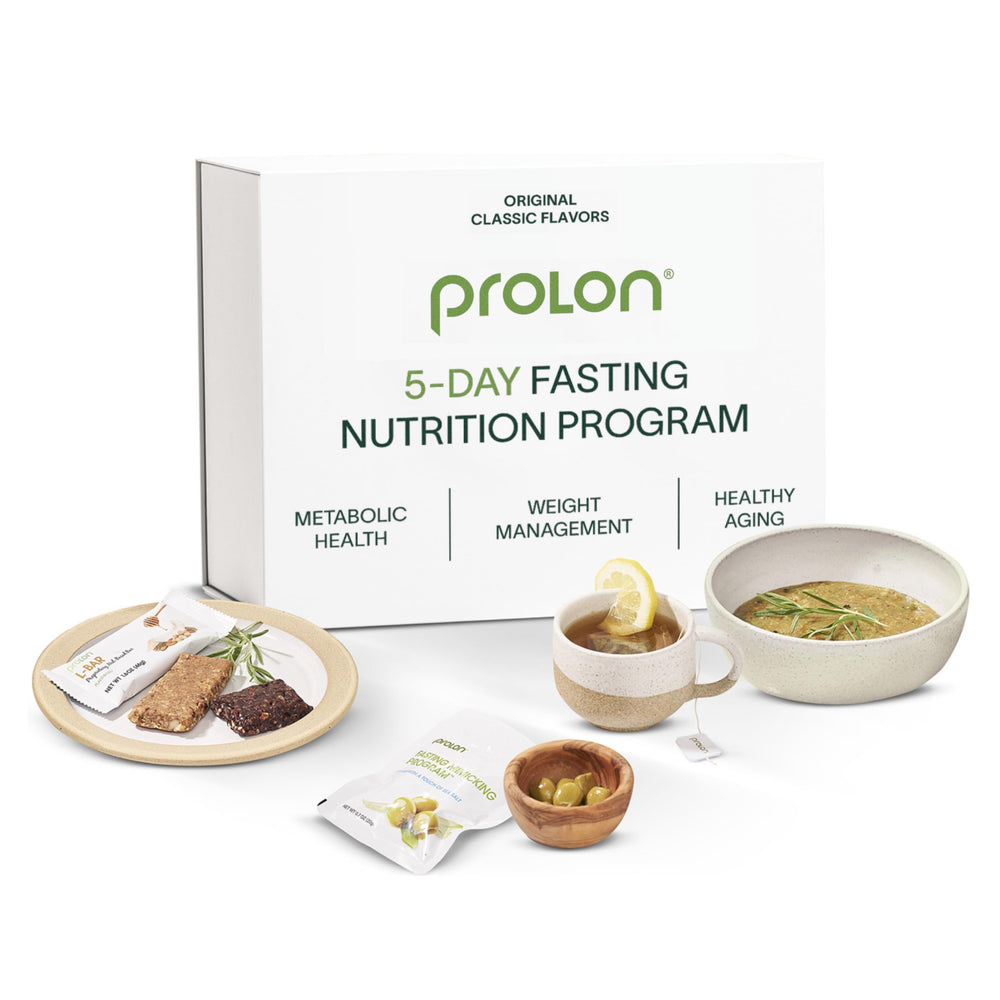 Prolon 5-day fasting kit box front for at-home fasting support